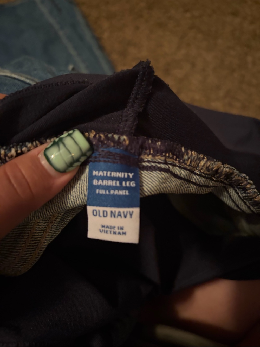 Old Navy Navy Maternity Bootcut Jeans